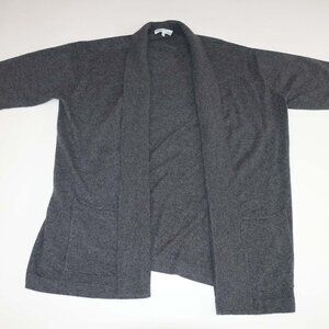 Blossom Cashmere Women's 100% Cashmere Tunic Cardigan Sweater XS / Small Gray